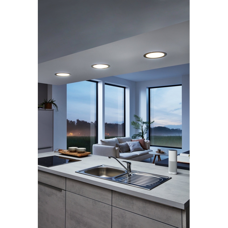 Eglo 33317 - Luminaire encastré LED RGBW dimmable FUEVA-C LED/15,6W/230V 2700–6500K Ø 22,5 cm