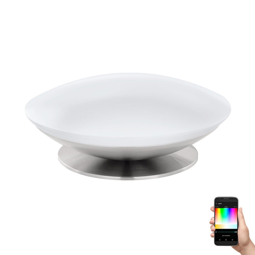 Eglo 33324 - LED RGBW dimbare tafellamp FRATTINA-C LED/18W/230V mat chroom