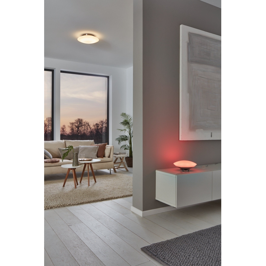 Eglo 33324 - LED RGBW dimbare tafellamp FRATTINA-C LED/18W/230V mat chroom