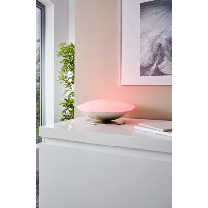 Eglo 33324 - LED RGBW dimbare tafellamp FRATTINA-C LED/18W/230V mat chroom