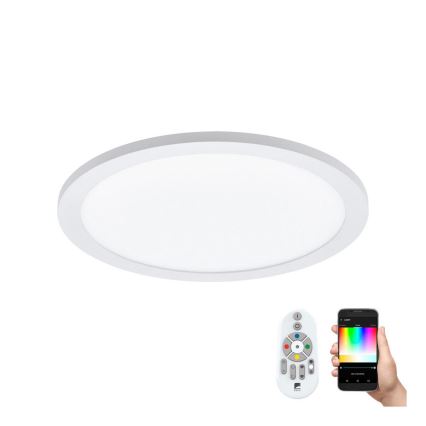 Eglo 33341 - LED RGBW Dimbare plafondlamp SARSINA-C LED/16W/230V 2700-6500K Ø 30 cm + afstandsbediening