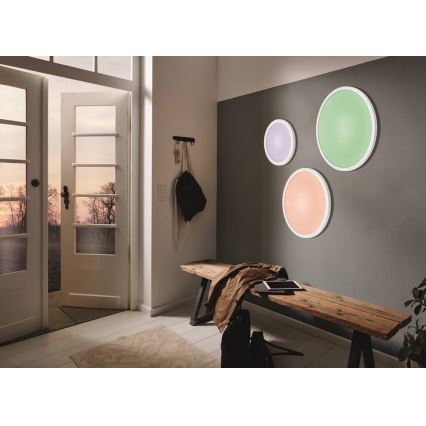 Eglo 33341 - LED RGBW Dimbare plafondlamp SARSINA-C LED/16W/230V 2700-6500K Ø 30 cm + afstandsbediening