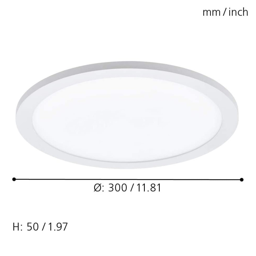 Eglo 33341 - LED RGBW Dimbare plafondlamp SARSINA-C LED/16W/230V 2700-6500K Ø 30 cm + afstandsbediening