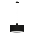 Eglo 33355 - Suspension AMANI sur câble 1xE27/60W/230V Ø 53 cm noir