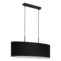 Eglo 33356 - Suspension sur câble AMANI 2xE27/60W/230V noire