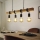 Eglo 33378 - LED Hanglamp aan een koord TOWNSHEND 4xE27/4W/230V 2200K beige/zwart