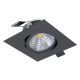 Eglo - Dimbare LED Inbouw lamp/6W/230V zwart