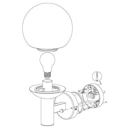 Eglo 33564 - Applique murale d'extérieur LED NISIA-C LED/9W/230V IP44