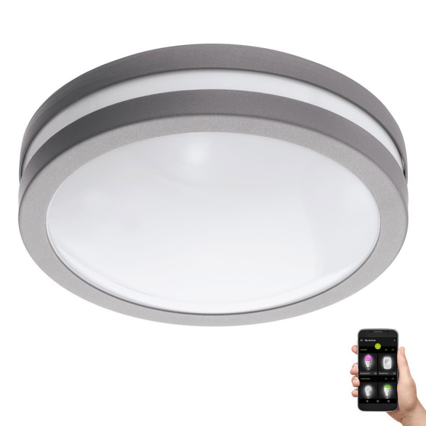 Eglo 33572 - LED Dimbare badkamerverlichting LOCANA-C LED/14W/230V IP44 zilver