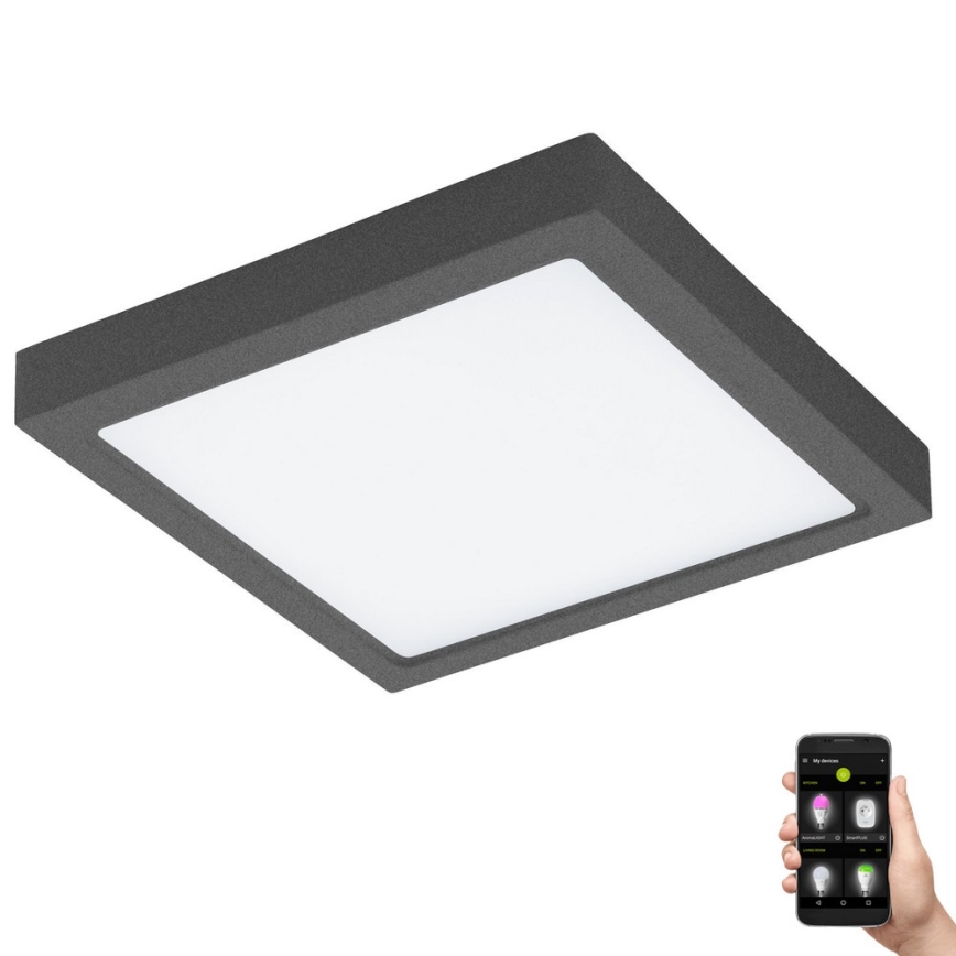 Eglo 33578- LED Dimbare badkamerverlichting ARGOLIS-C LED/22W/230V IP44 antraciet