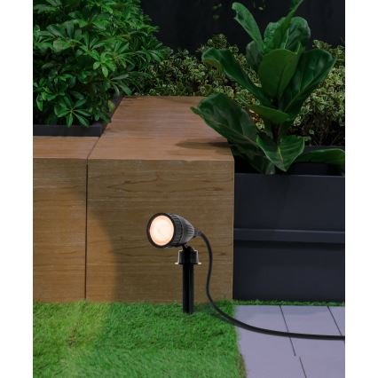 Eglo 33579 - Lampe d'extérieur LED RGBW NEMA-C 1xGU10/5W/230V IP44 noire