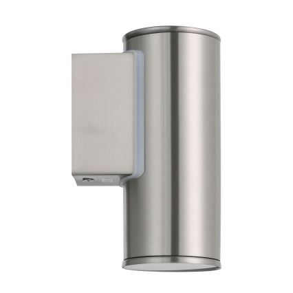 Eglo 33581 - Applique murale d'extérieur LED RGBW dimmable RIGA 1xGU10/5W/230V 2700-6500K IP44 chrome mat