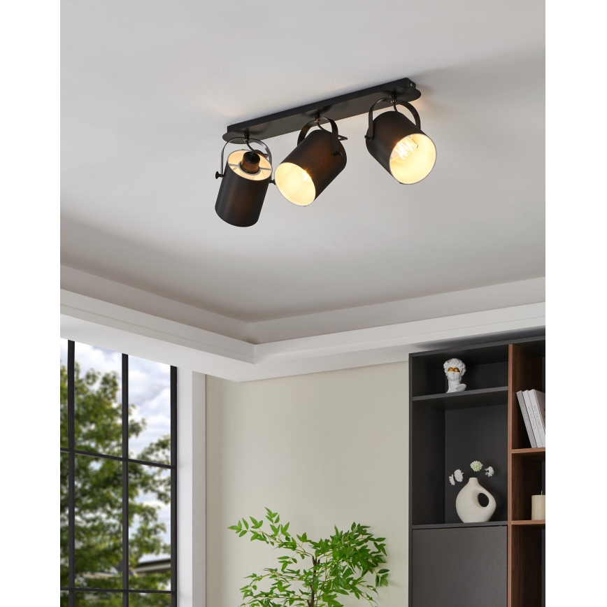Eglo 33647 - Plafondspot VILLABATE 3xE27/10W/230V