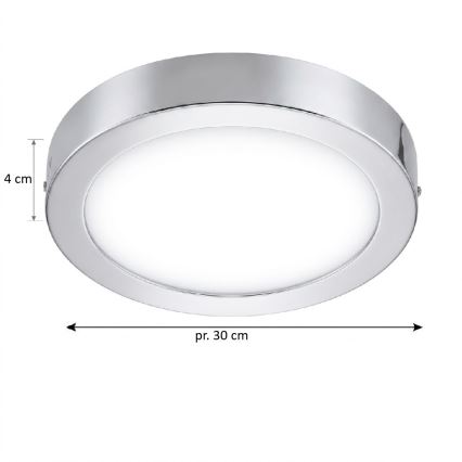 Eglo 33667 - LED RGBW dimbare plafondlamp voor badkamer FUEVA-C LED21W/230V Ø 30 cm IP44