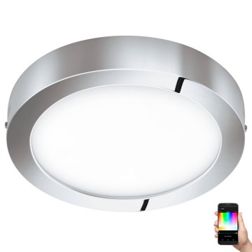 Eglo 33667 - LED RGBW dimbare plafondlamp voor badkamer FUEVA-C LED21W/230V Ø 30 cm IP44