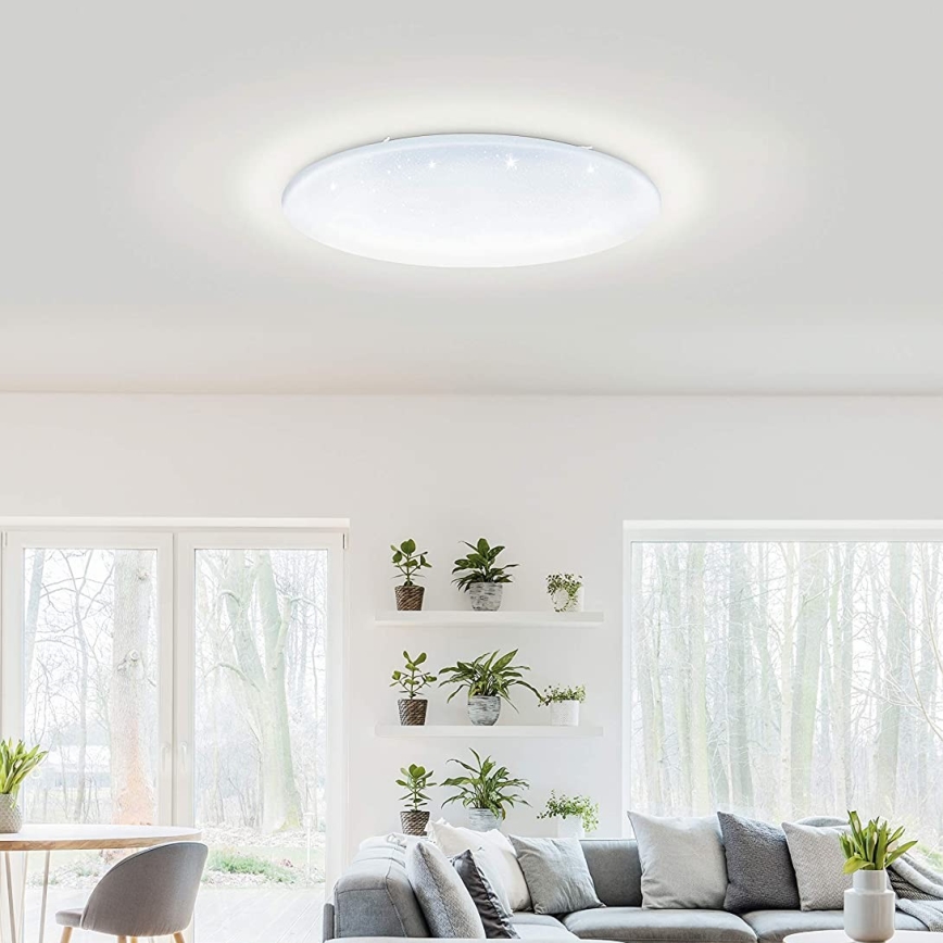 Eglo 33669 - LED RGBW Dimbare plafondlamp TOTARI-C LED/43W/230V 2700-6500K wit + afstandsbediening