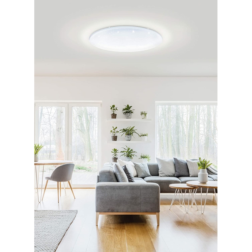 Eglo 33669 - Plafonier RGBW à intensité variable TOTARI-C LED/43W/230V 2700-6500K blanc + Télécommande
