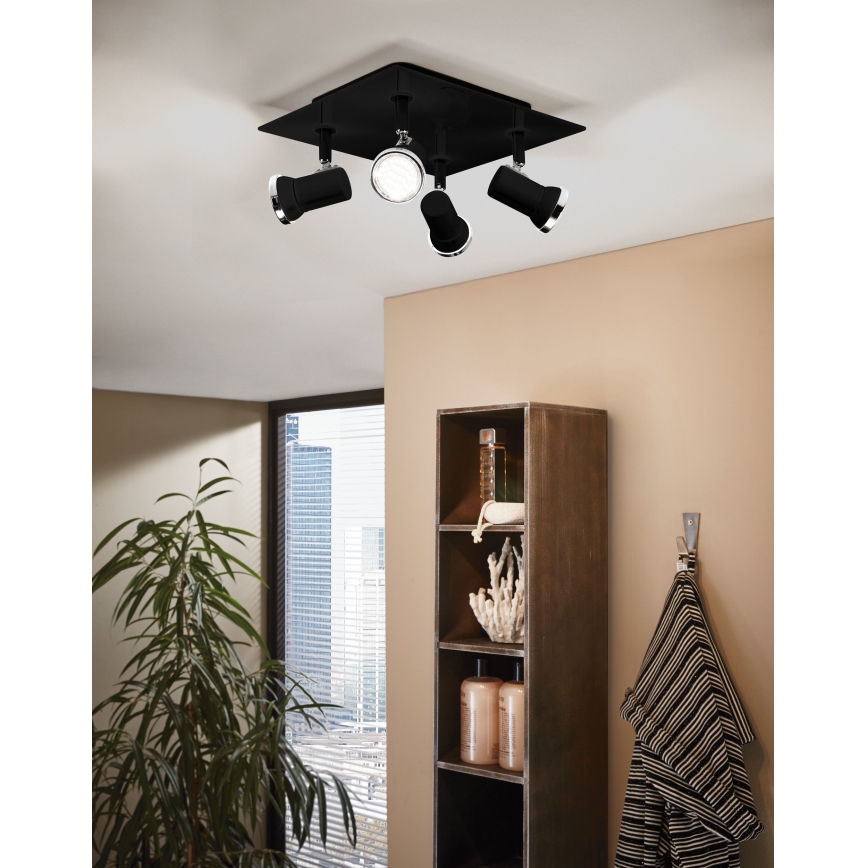 Eglo - Spot LED salle de bain 4xGU10/3,3W/230V IP44