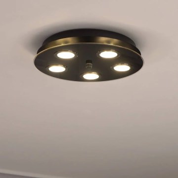 Eglo 33805 - LED plafondlamp GRATTINO 5xGU10/2,8W/230V