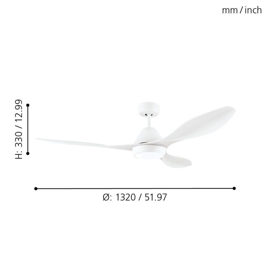 Eglo - LED Plafondventilator LED/18W/230V + Afstandsbediening