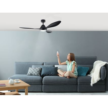 Eglo - Ventilateur de plafond LED/18W/230V + télécommande