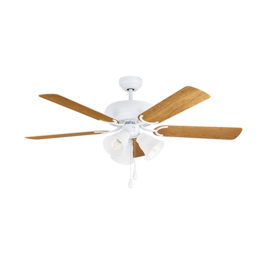 Eglo 35076 - Plafondventilator LAS PALMAS 3xE27/40W/230V bruin