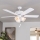 Eglo 35076 - Ventilateur de plafond LAS PALMAS 3xE27/40W/230V blanc