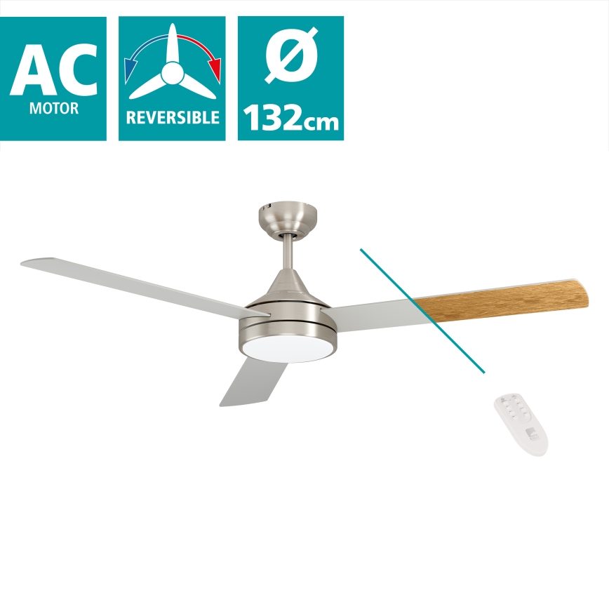 Eglo - Ventilateur de plafond LED/20W/230V + télécommande