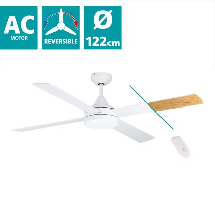 Eglo - LED-plafondventilator LED/20W/230V 3000/4000/5000K + afstandsbediening wit