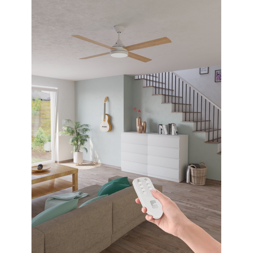 Eglo - LED-plafondventilator LED/20W/230V 3000/4000/5000K + afstandsbediening wit