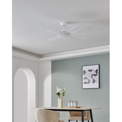 Eglo - Ventilateur de plafond 52W/230V + télécommande blanc