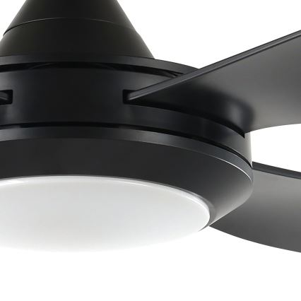 Eglo - Ventilateur de plafond LED/20W/230V noir + télécommande