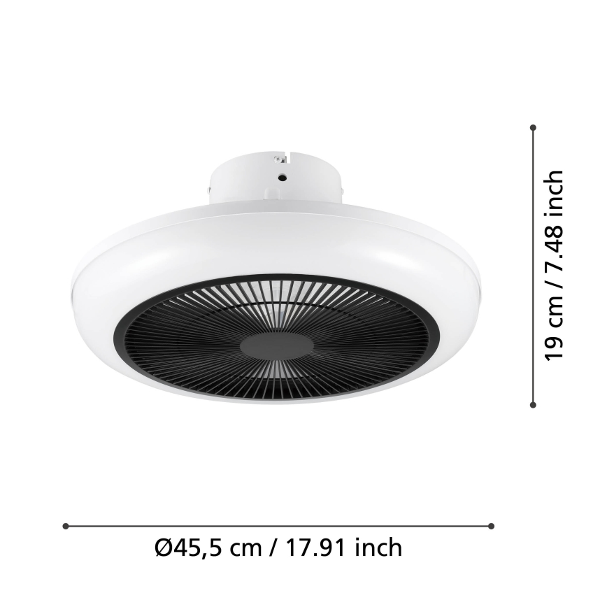 Eglo - Plafonnier à intensité variable LED/25,5W/230V blanc/gris + télécommande
