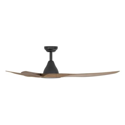 Eglo - Ventilateur de plafond à LED 19 W/230 V, Ø 132 cm, marron + télécommande