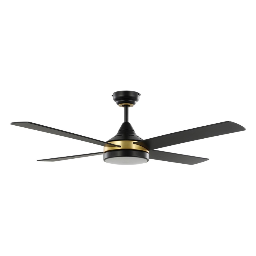 Eglo - Ventilateur de plafond LED 19 W/230 V, 3000/4000/5000 K, Ø 122 cm, noir, télécommande incluse