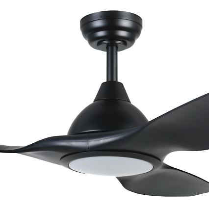 Eglo - Ventilateur de plafond LED à intensité variable LED/16W/230V noir + télécommande