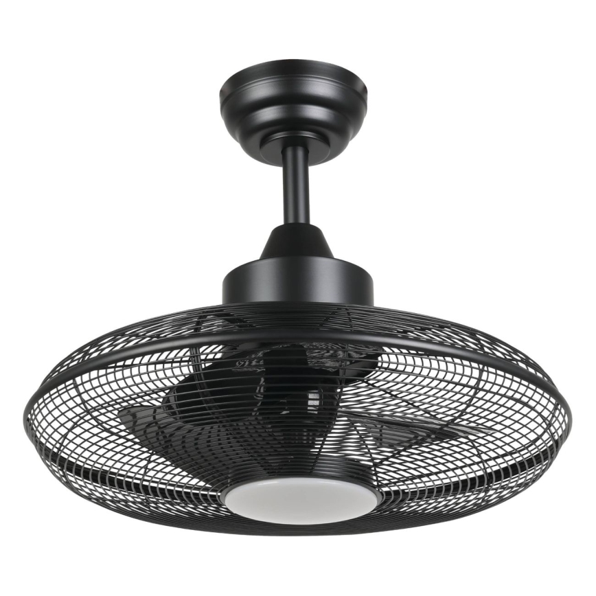 Eglo - Ventilateur de plafond à LED 15W/230V Ø 53 cm noir + télécommande