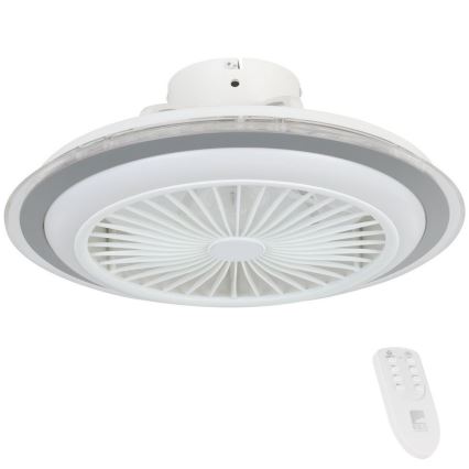 Eglo - LED dimbare plafondventilator LED/25,5W/230V wit/grijs 2700-6500K + afstandsbediening