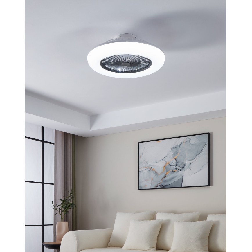 Eglo - LED dimbare plafondventilator 3xLED/12,6W/230V 2700-6500K Ø 55 cm grijs + afstandsbediening