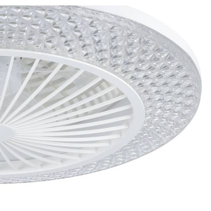 Eglo - Ventilateur de plafond LED dimmable 3xLED/12,6W/230V 2700-6500K Ø 55 cm blanc + télécommande