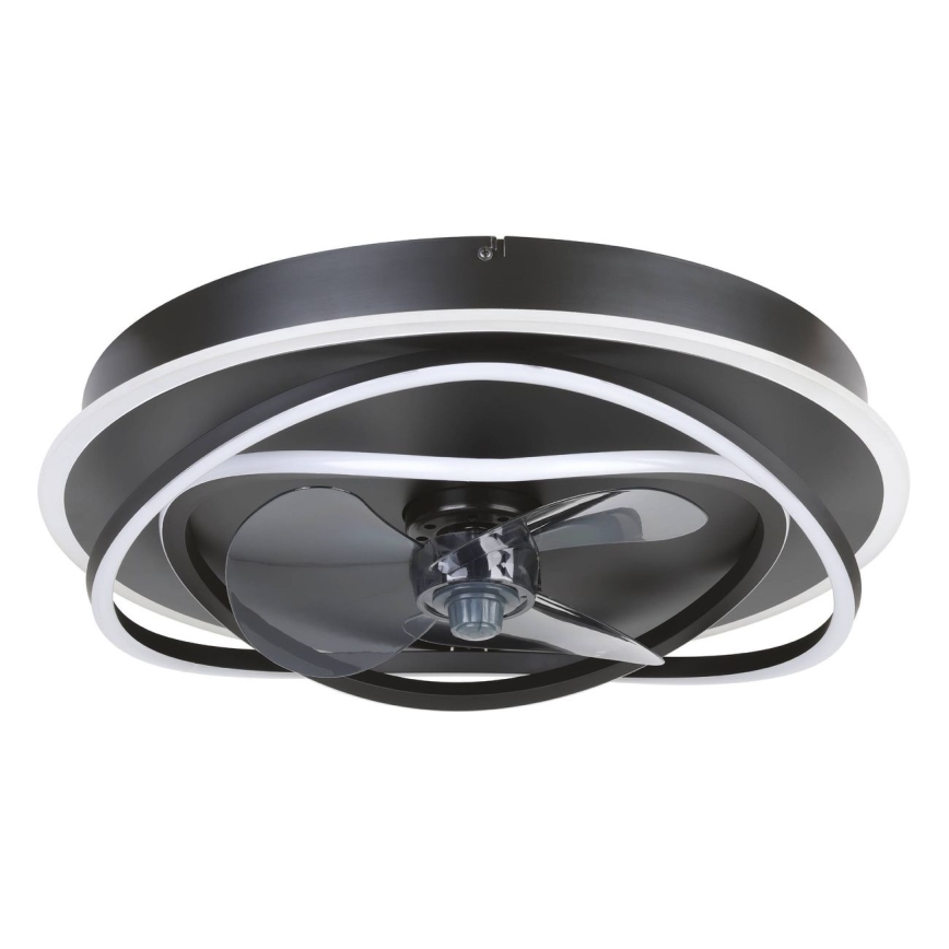 Eglo - LED-dimbare plafondventilator 4xLED/9W/230V 2700-6500K Ø 50 cm zwart + afstandsbediening