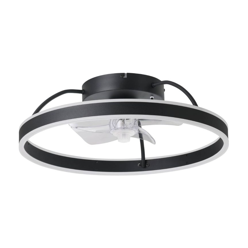 Eglo - LED RGBW dimbare plafondventilator LED/36W/230V 3000-6500K zwart + afstandsbediening