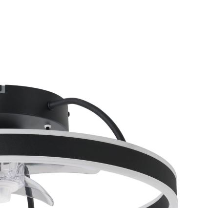 Eglo - LED RGBW dimbare plafondventilator LED/36W/230V 3000-6500K zwart + afstandsbediening