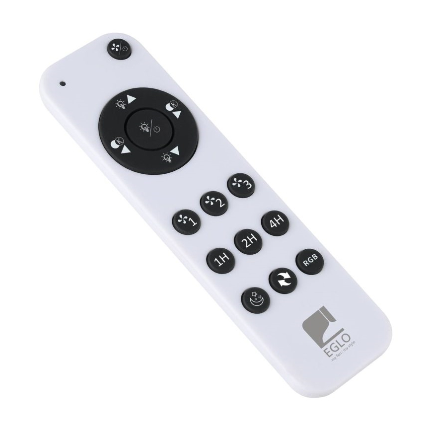 Eglo - LED RGBW dimbare plafondventilator LED/36W/230V 3000-6500K zwart + afstandsbediening