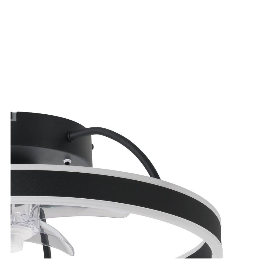 Eglo - Ventilateur de plafond LED RGBW dimmable LED/36W/230V 3000-6500K Ø 50 cm noir + télécommande