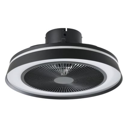 Eglo - LED RGBW dimbare plafondventilator 3xLED/8,5W/230V+LED/6W 2700-6500K Ø 48 cm zwart + afstandsbediening