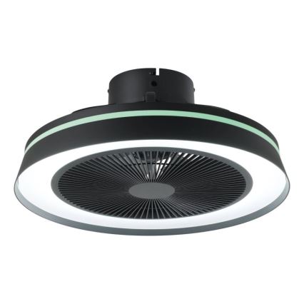 Eglo - LED RGBW dimbare plafondventilator 3xLED/8,5W/230V+LED/6W 2700-6500K Ø 48 cm zwart + afstandsbediening