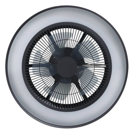 Eglo - Ventilateur de plafond LED RGBW dimmable 3xLED/8,5W/230V+LED/6W 2700-6500K Ø 48 cm noir + télécommande