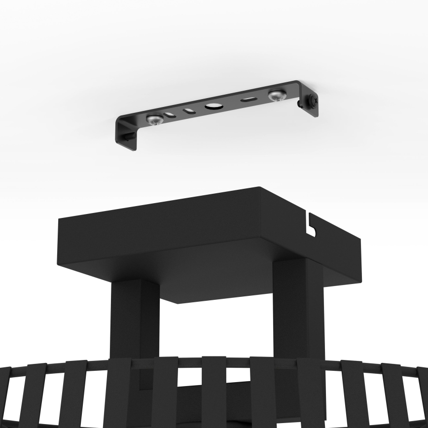 Eglo - Plafondlamp 1xE27/40W/230V zwart