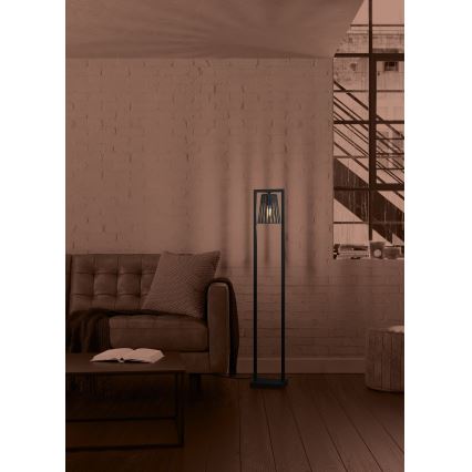 Eglo - Lampadaire 1xE27/40W/230V noir